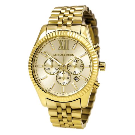 gold watch mens michael kors|michael kors mk 8281.